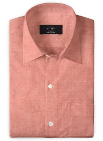 Giza Fazer Pink Cotton Shirt - Full Sleeves