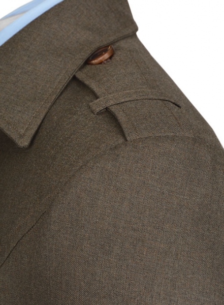 Frosted Brown Terry Rayon Overstyle Jacket