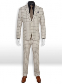 Italian Master Beige Linen Suit - Special Offer