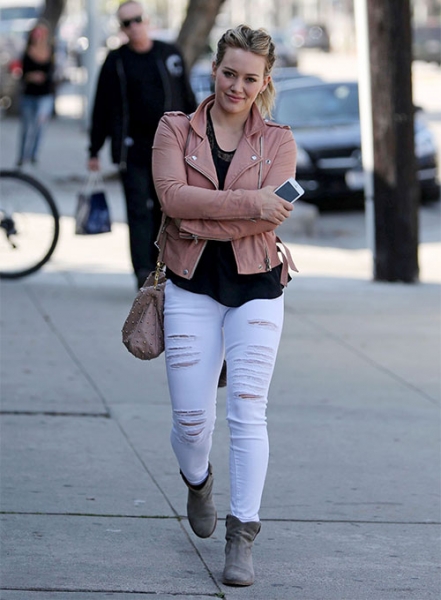 Hilary Duff Leather Jacket #2