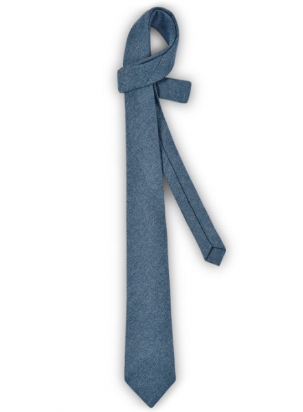 Tweed Tie - Turkish Blue Tweed