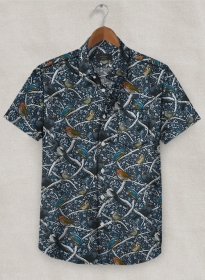 Italian Sparrow Cotton Shirt - Half Sleeves