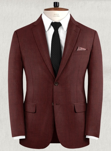 Napolean Melange Wine Wool Jacket