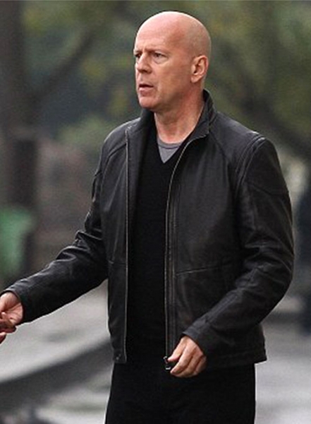 Bruce Willis Red 2 Leather Jacket