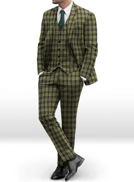 Napolean Poker Green Wool Suit