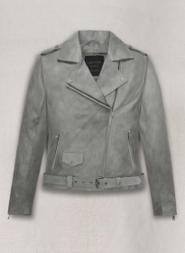 Harbor Gray Leather Jacket # 246