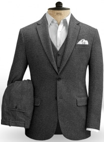 Gray Denim Tweed Suit