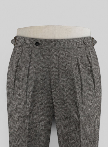 Scott by the Label | Grey Donegal Trousers | SuitDirect.co.uk