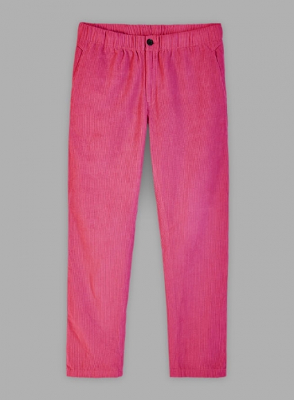 Easy Pants Fusica Pink Corduroy
