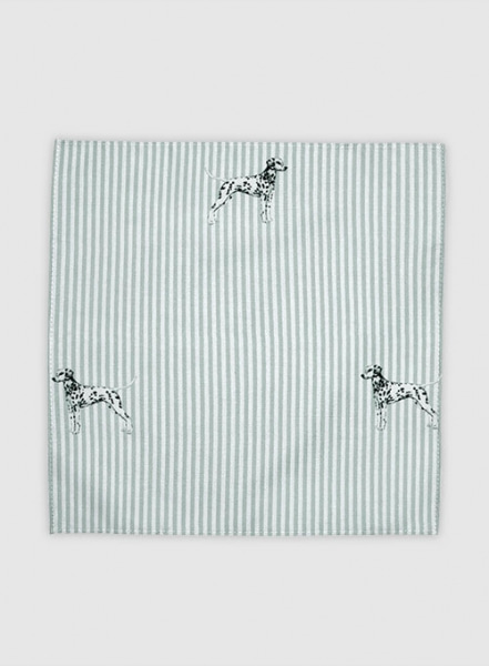 Italian Cotton Pocket Square - Dalmatian