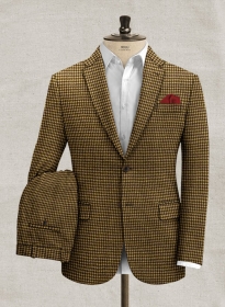 Italian Berote Houndstooth Tweed Suit