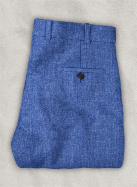 Italian Linen Milled Indigo Blue Suit