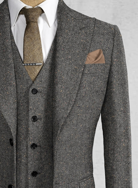 Thomas Shelby Peaky Blinders Gray Tweed Suit