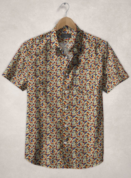 Horse Shoe Cupro Shirt - Half Sleeves