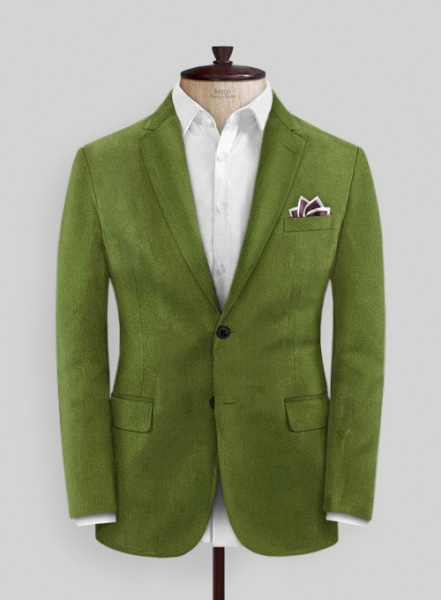 Princely Green Velvet Suit