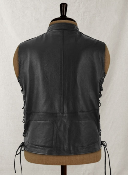 Leather Biker Vest # 333