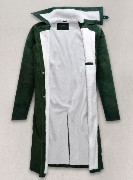 Timber Green Suede Ryan Gosling Blade Runner 2049 Long Coat