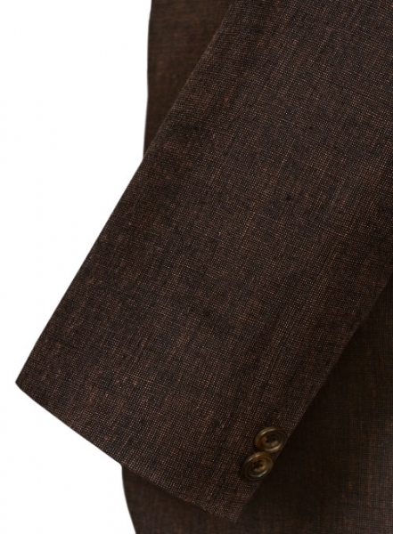 Italian Ramp Brown Linen Jacket