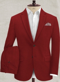 Melange Titan Red Tweed Suit
