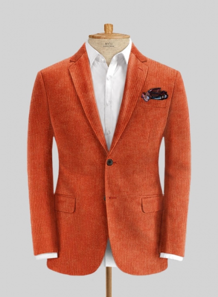 Burnt Orange Corduroy Jacket