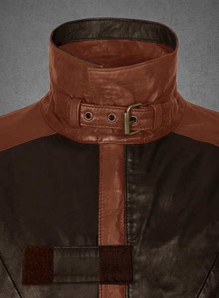 Brown Aiden Pearce Watch Dog Leather Trench Coat