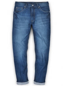 Aston Blue Stone Wash Whisker Jeans