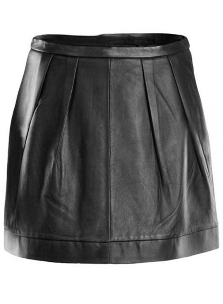 Seamed Leather Skirt - # 453