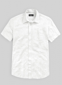 Pure Natural Linen Shirt - Half Sleeves