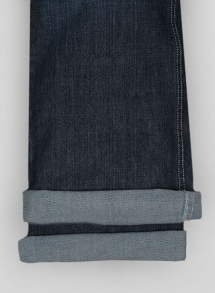 Cross Hatch Blue Scrape Washed Jeans - Look #132