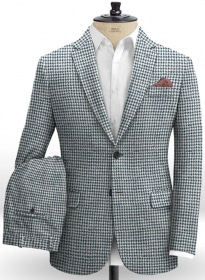 Harris Tweed Houndstooth Indi Blue Suit