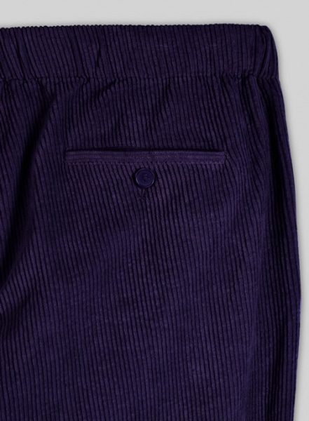 Easy Pants Purple Corduroy