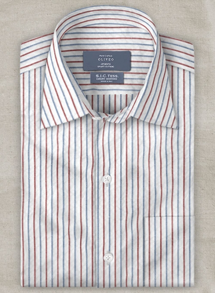 S.I.C. Tess. Italian Seersucker Bogera Shirt - Half Sleeves