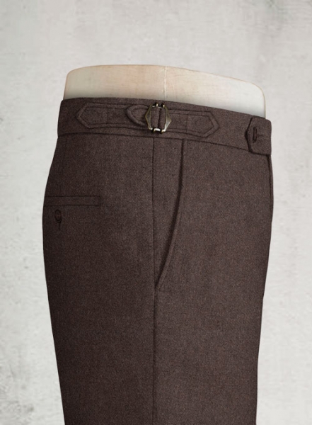 Brown Heavy Highland Tweed Trousers