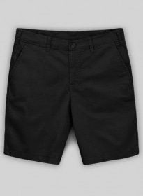 Black Summer Weight Chino Shorts