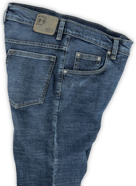 Dissolve Blue Stretch Jeans - Vintage Wash