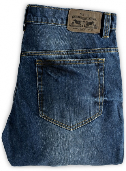 Ace Blue Stone Wash Whisker Jeans