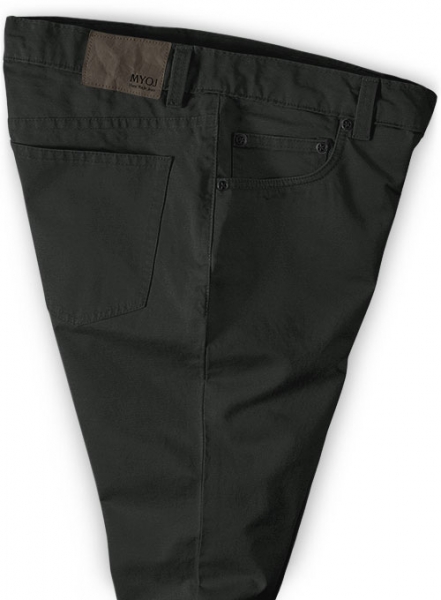 Super Dark Gray Chino Jeans