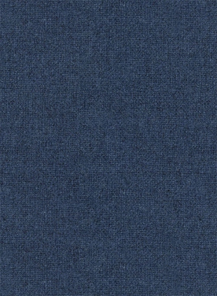 Rope Weave Persian Blue Tweed Overcoat