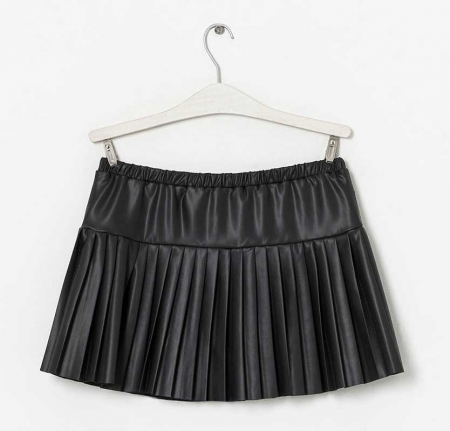 Baby Doll Flare Leather Skirt - # 444