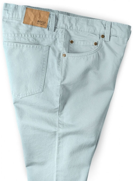 Stretch Summer Weight Spring Blue Chino Jeans