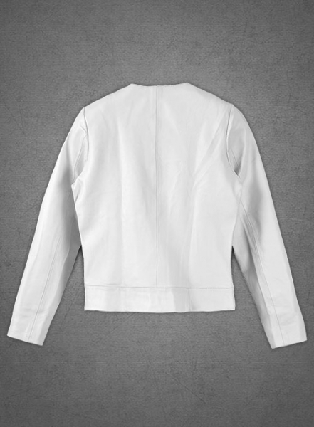 White Sofia Vergara Leather Jacket #1