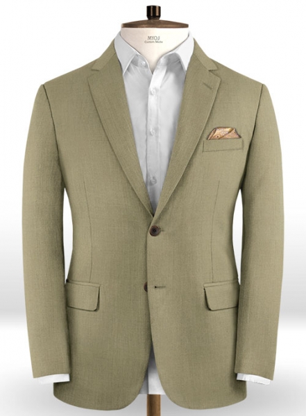 Scabal Moss Green Wool Jacket