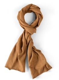 Tan Suede Vegan Leather Scarf