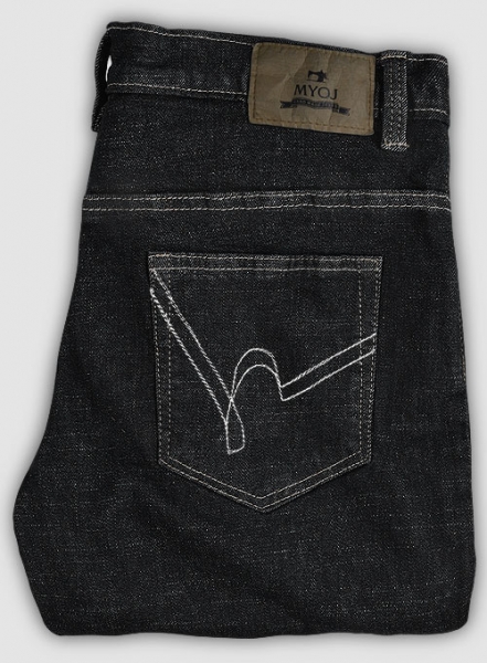 Texas Black Hard Wash Stretch Jeans - Look #638