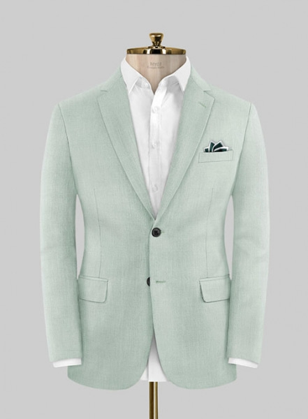 Scabal Pale Green Wool Jacket