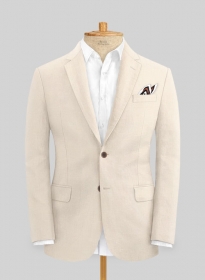 Safari Beige Cotton Linen Jacket