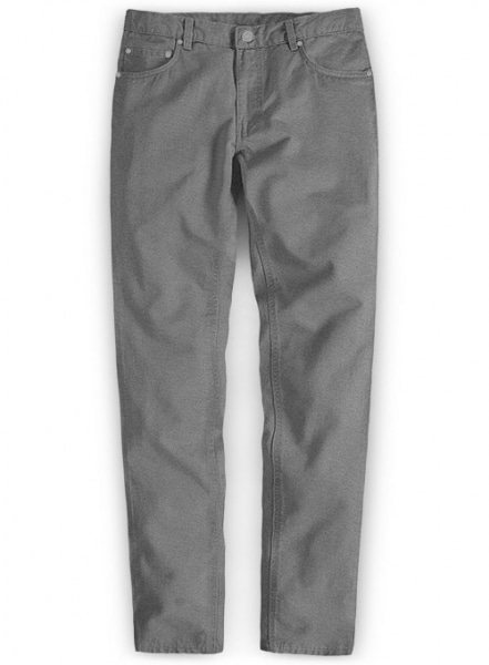 Mid Gray Peach Finish Chino Jeans