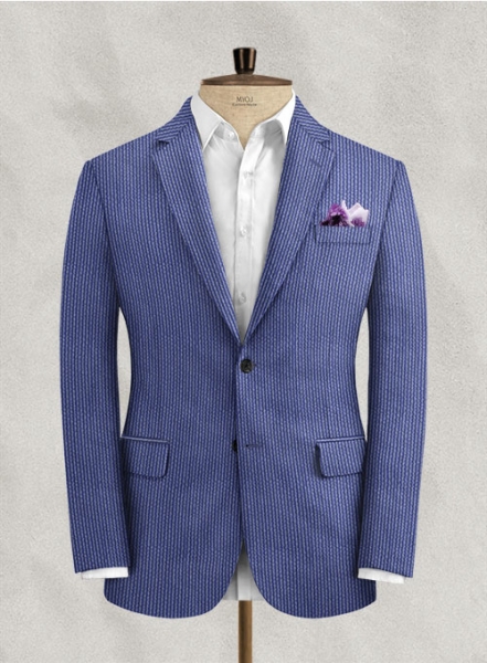 Solbiati Azure Blue Seersucker Suit