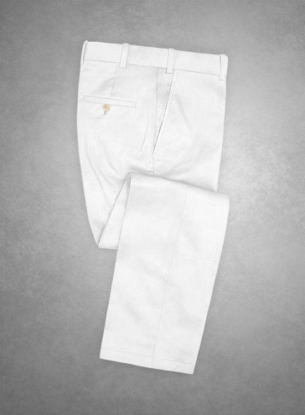 Caccioppoli Cotton Drill White Pants