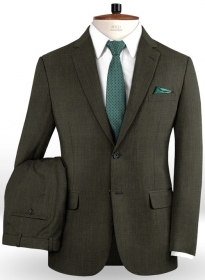 Napolean Tartan Green Wool Suit